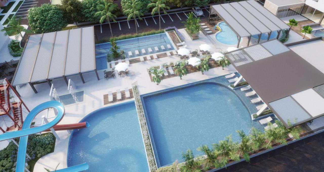كلدس نوفاس Hotel Diroma Fiori - Parque Aquatico E Muitas Piscinas المظهر الخارجي الصورة